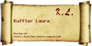 Kuffler Laura névjegykártya